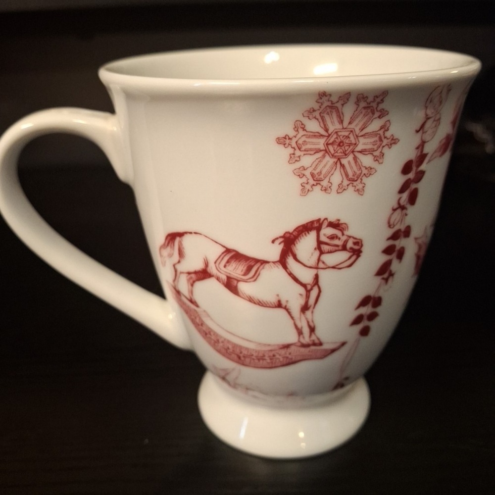 Bonjour Yuletide Garland Christmas Cofee Mug